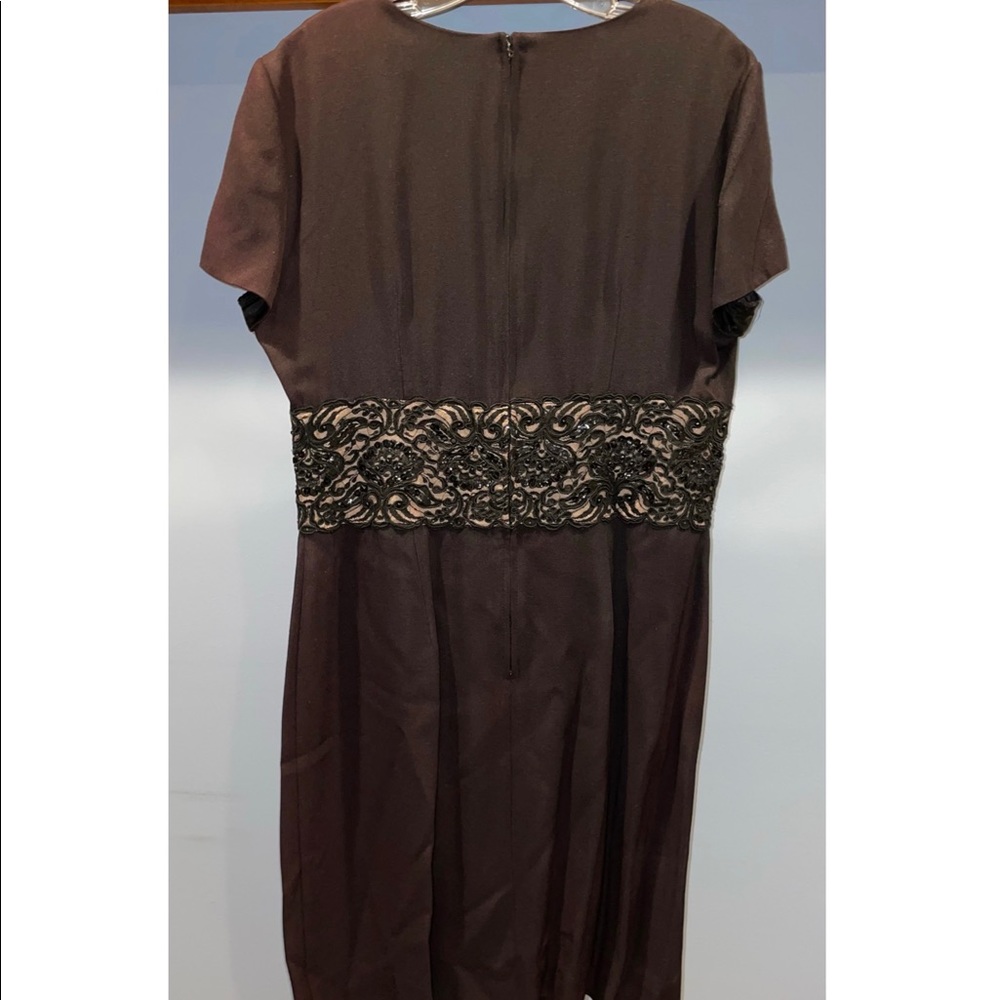Brown Knee-Length Dress